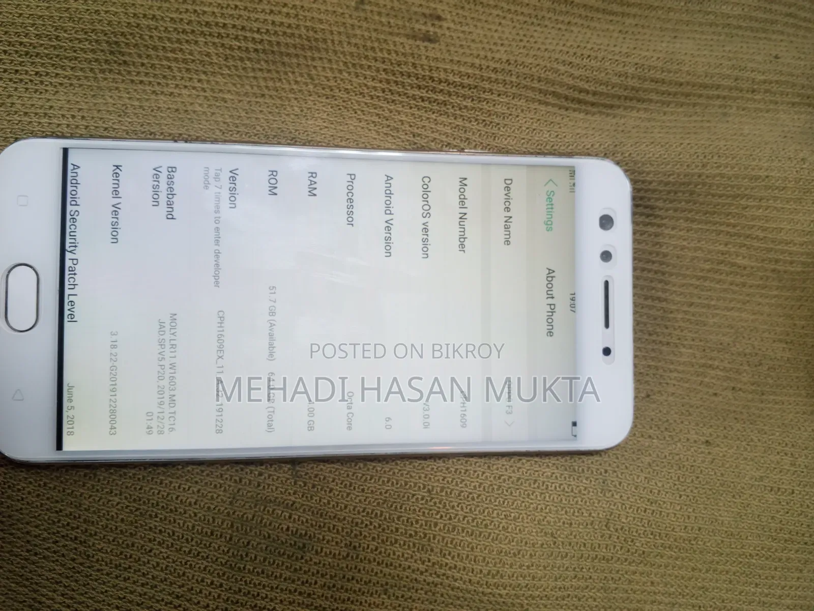 Oppo F3 Plus 64 GB White