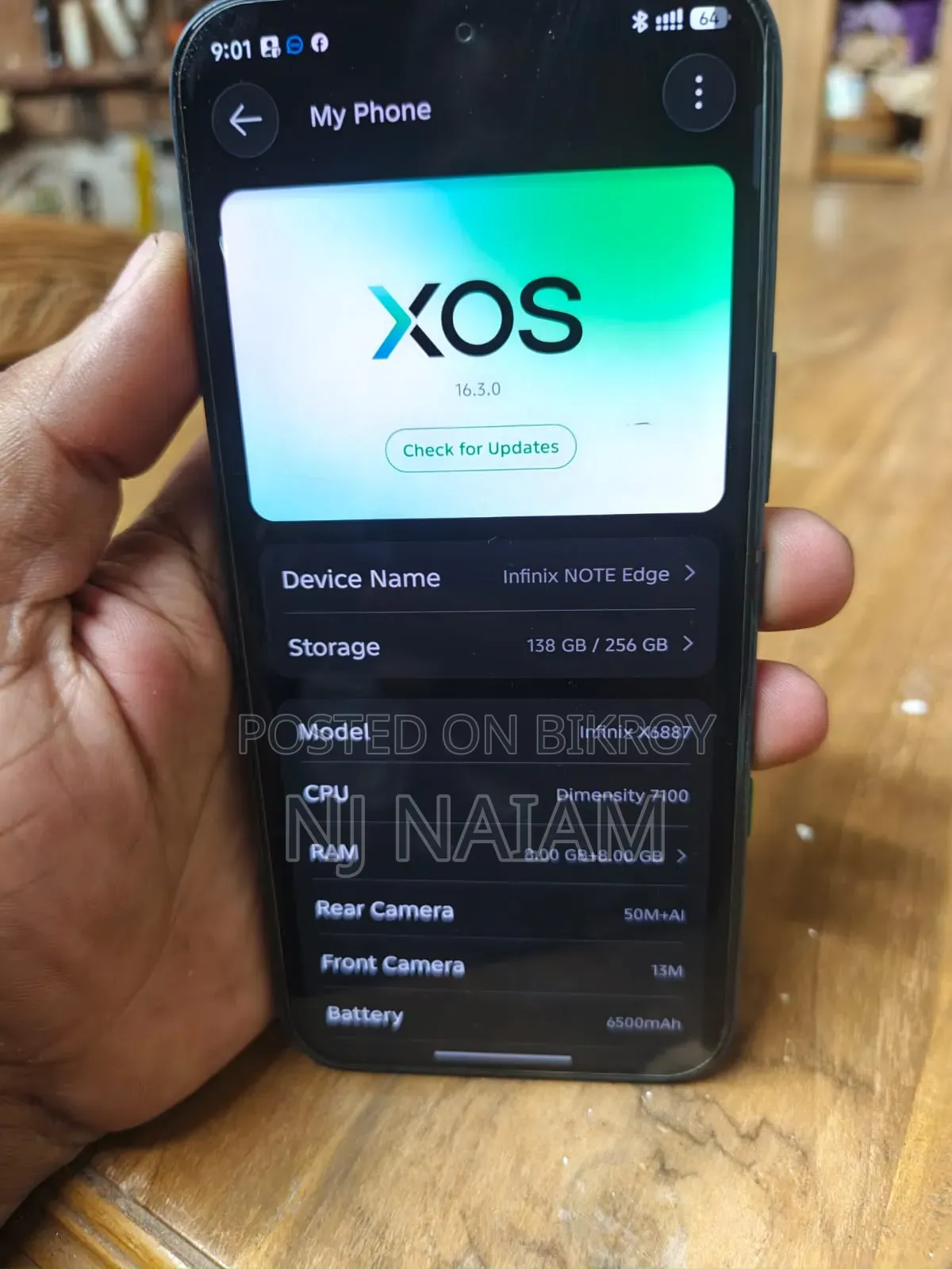 Infinix Note Edge 256 GB Black
