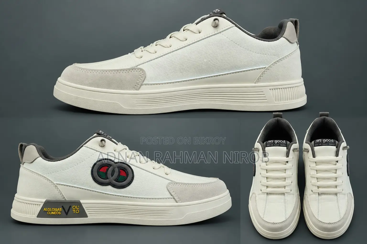 Brown White Shoe