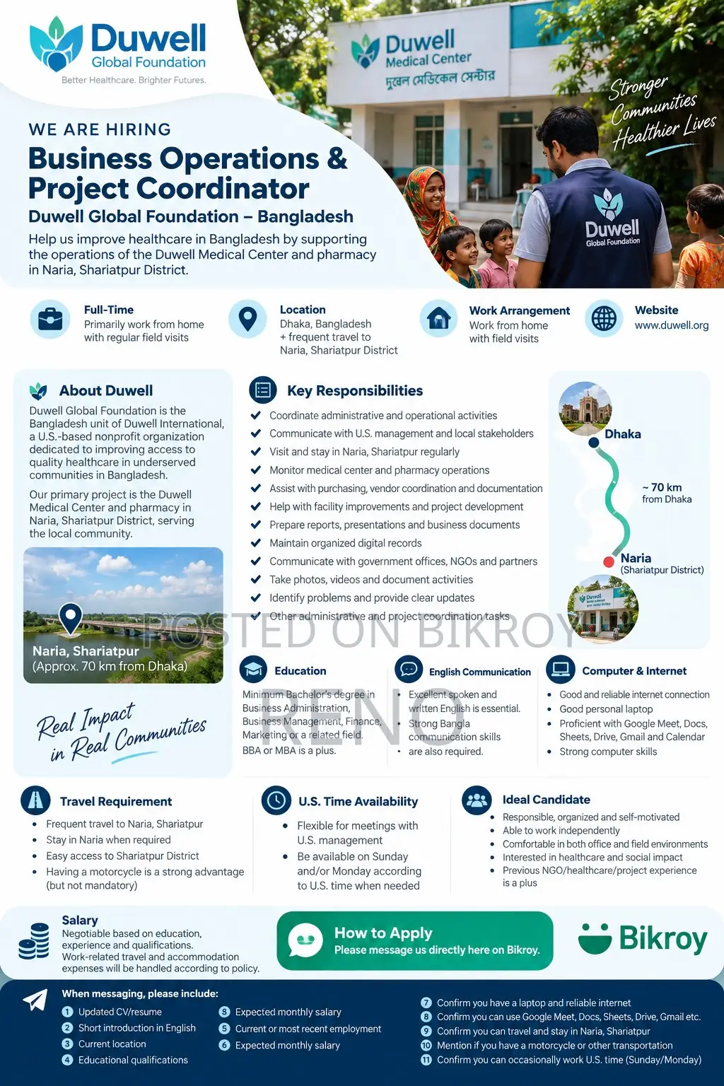 Business Operations Project Coordinator