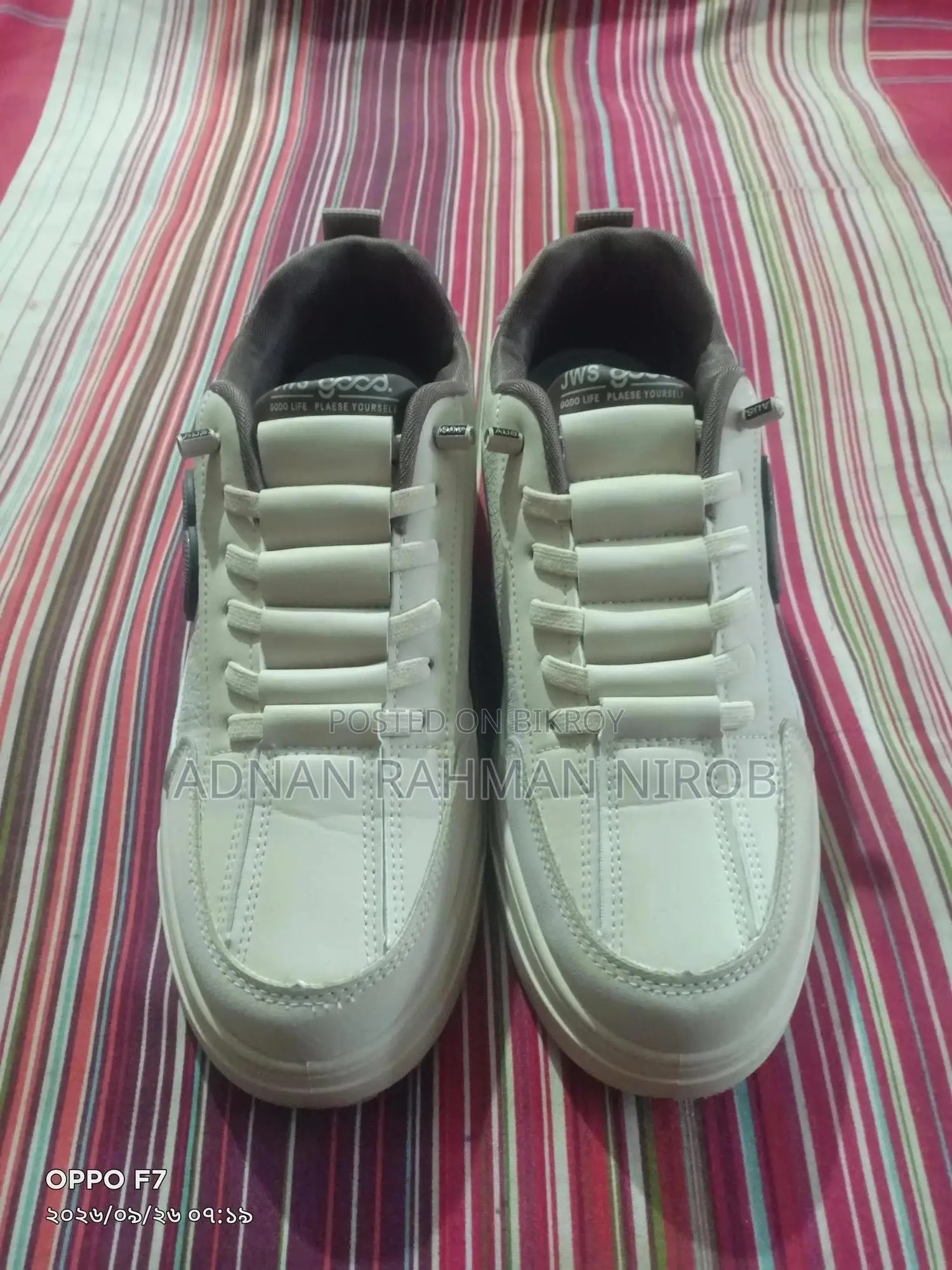 Brown White Shoe