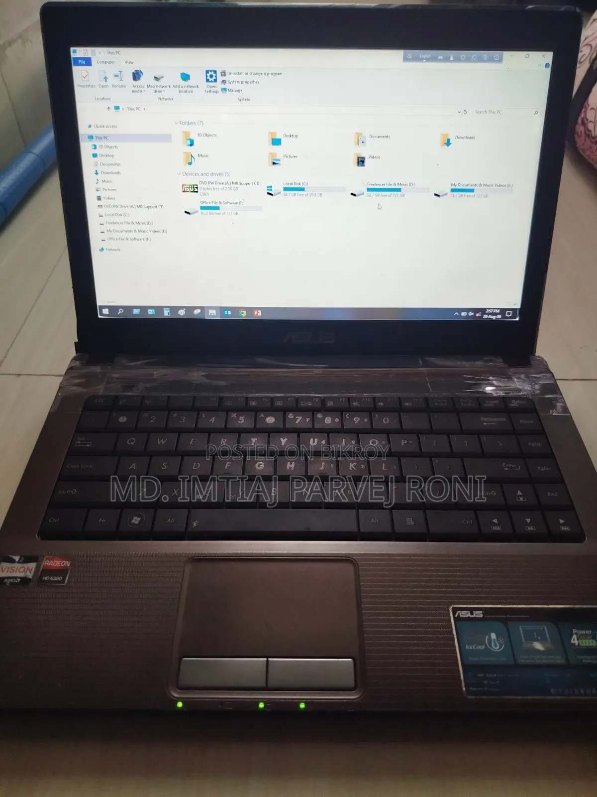 Laptop Asus K43U 4GB AMD HDD 500GB