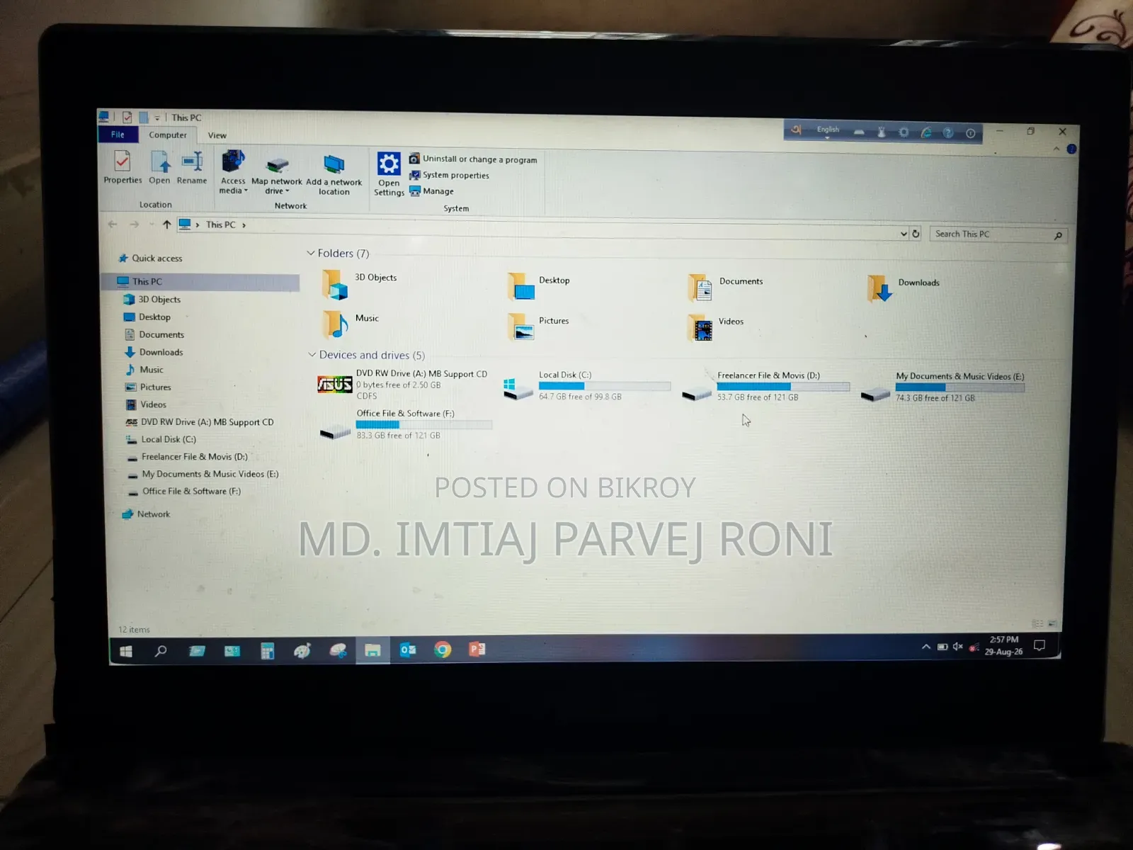 Laptop Asus K43U 4GB AMD HDD 500GB