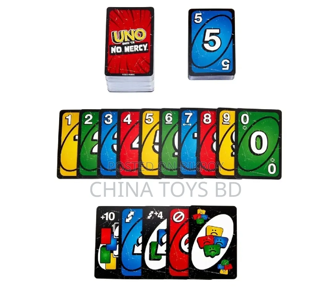 UNO No Mercy Card Game – Fast-Paced Action Family Party Game