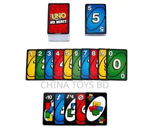 UNO No Mercy Card Game – Fast-Paced Action Family Party Game