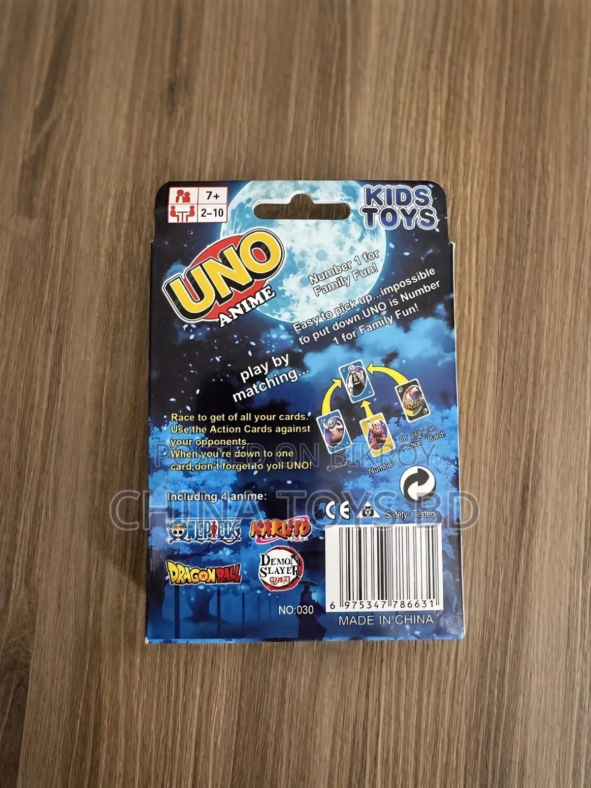UNO Anime Style Card Game – Color Matching Party Game