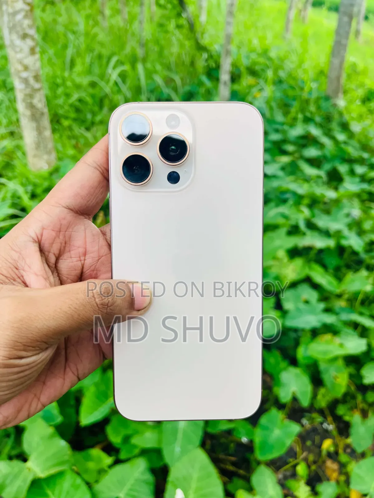 নতুন অ্যাপল আইফোন ১৬ প্রো ম্যাক্স ২৫৬ জিবি রোজ গোল্ড