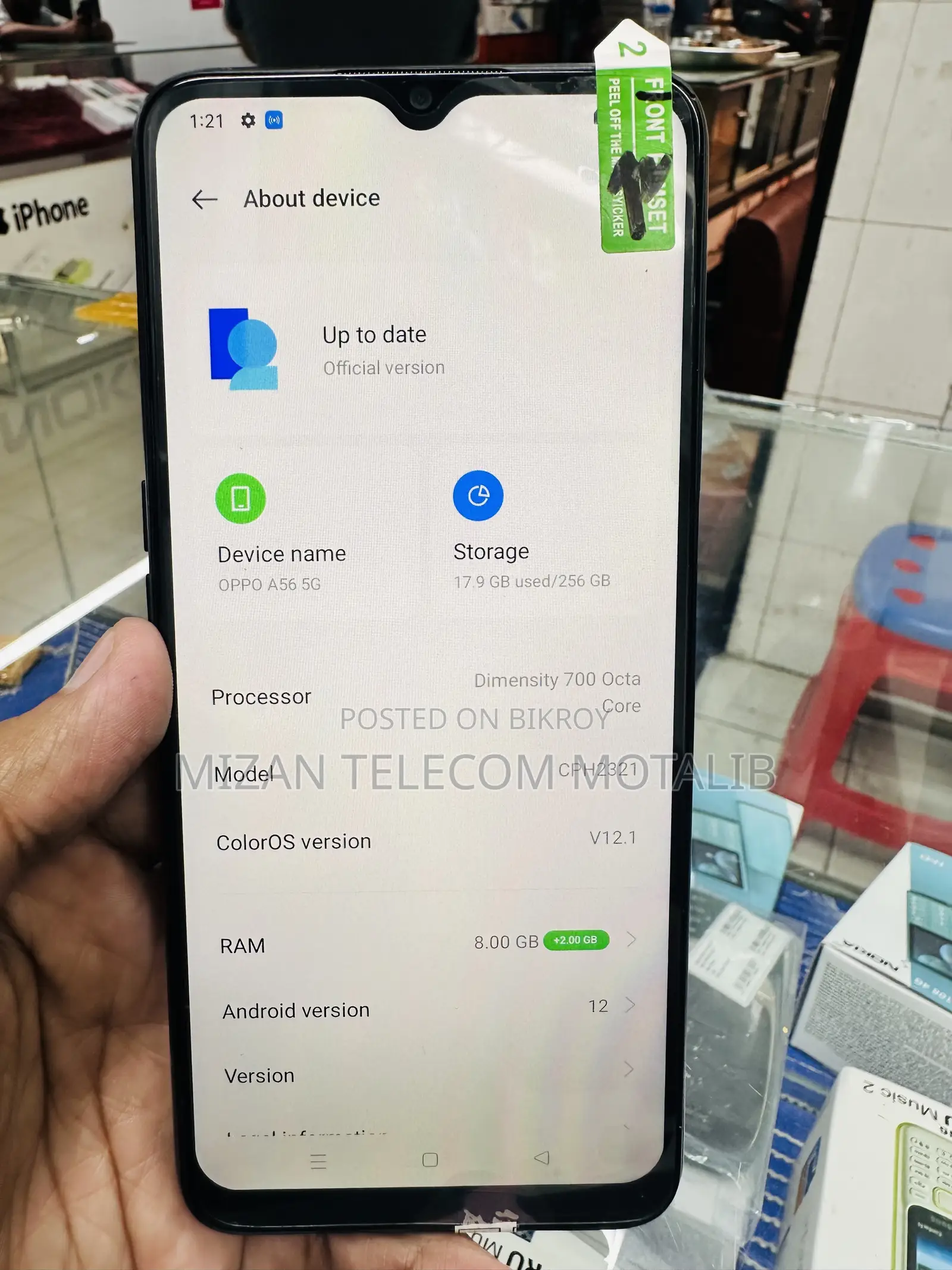 Oppo A56 5G 256 GB Black