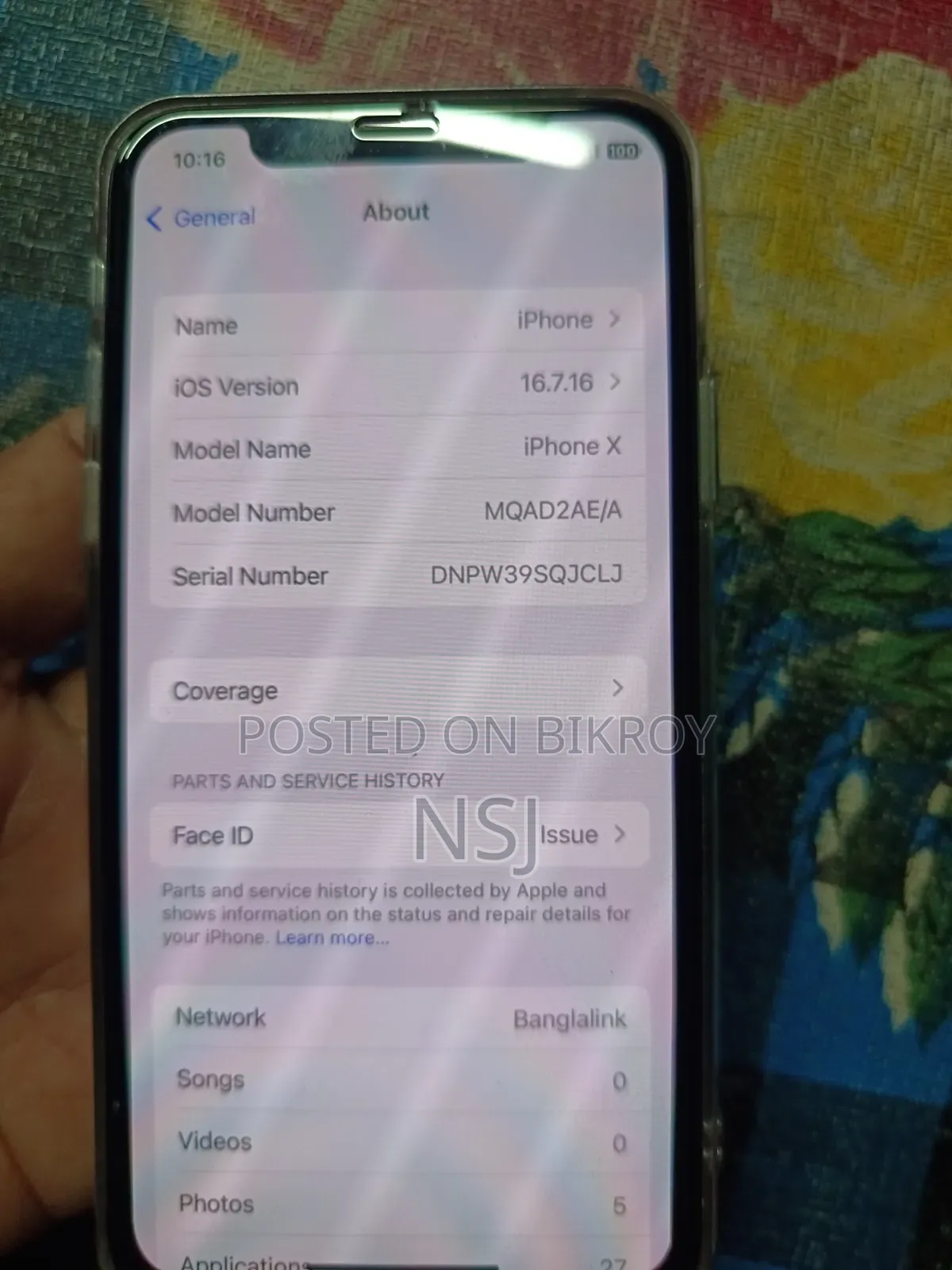 Apple iPhone X 64 GB White
