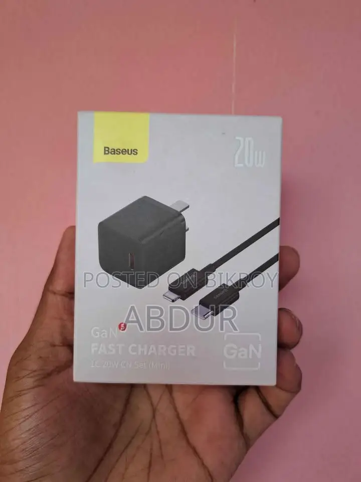 Original Baseus 20w iPhone Charger With Cable