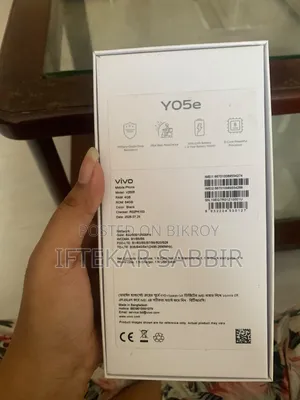 New Vivo Y05 64 GB Black