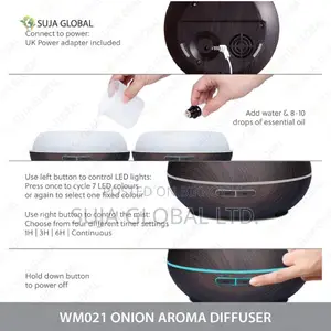 Onion Aroma Diffuser With 7 Selectable LED Colour Options