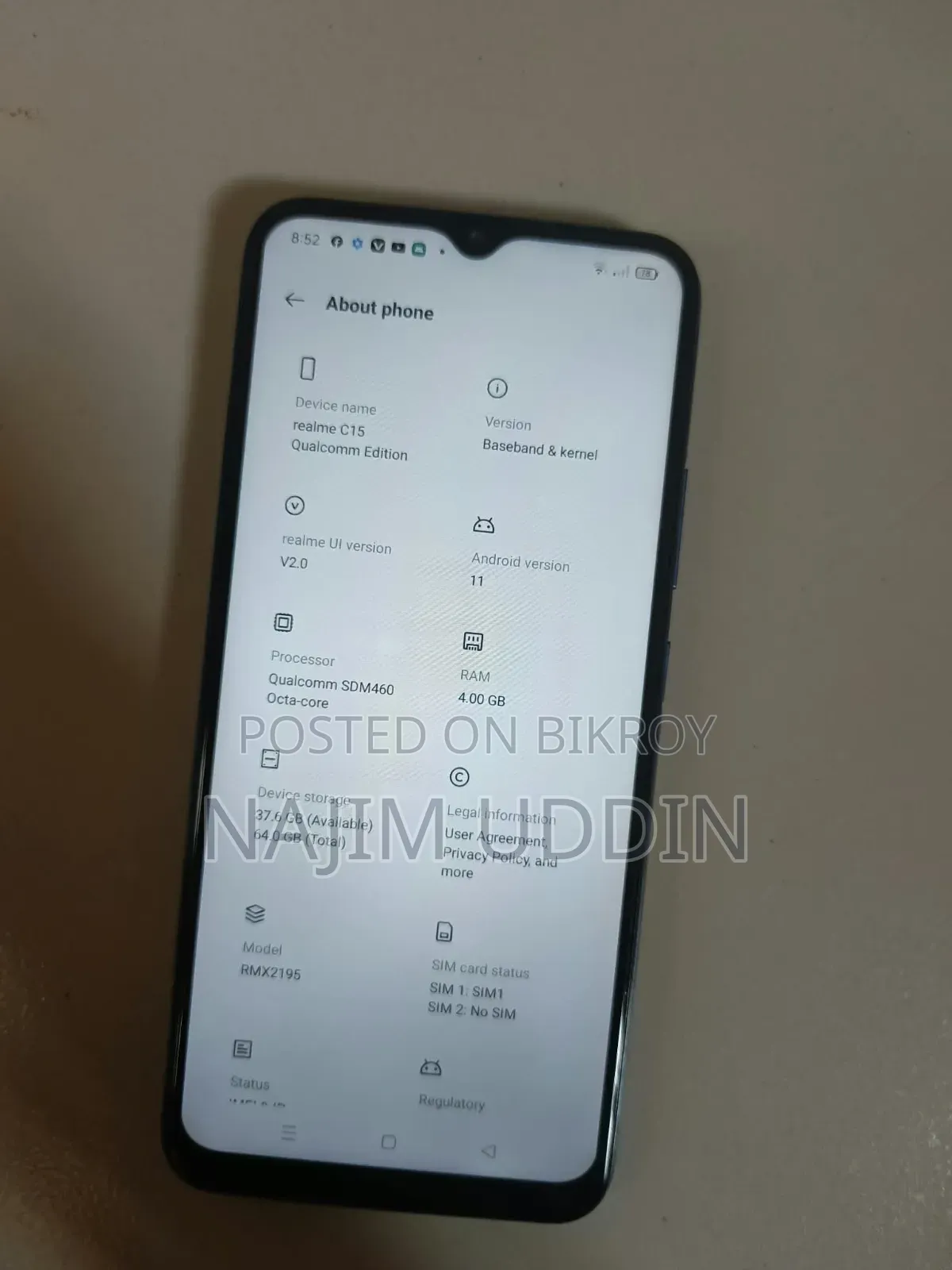 Realme C15 Qualcomm Edition 64 GB Blue