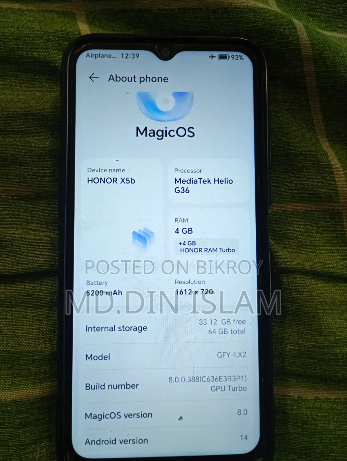 Honor 64 GB Black