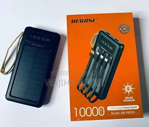 REORSI Solar Power Bank 10000mAh Fast Charging Portable Charger
