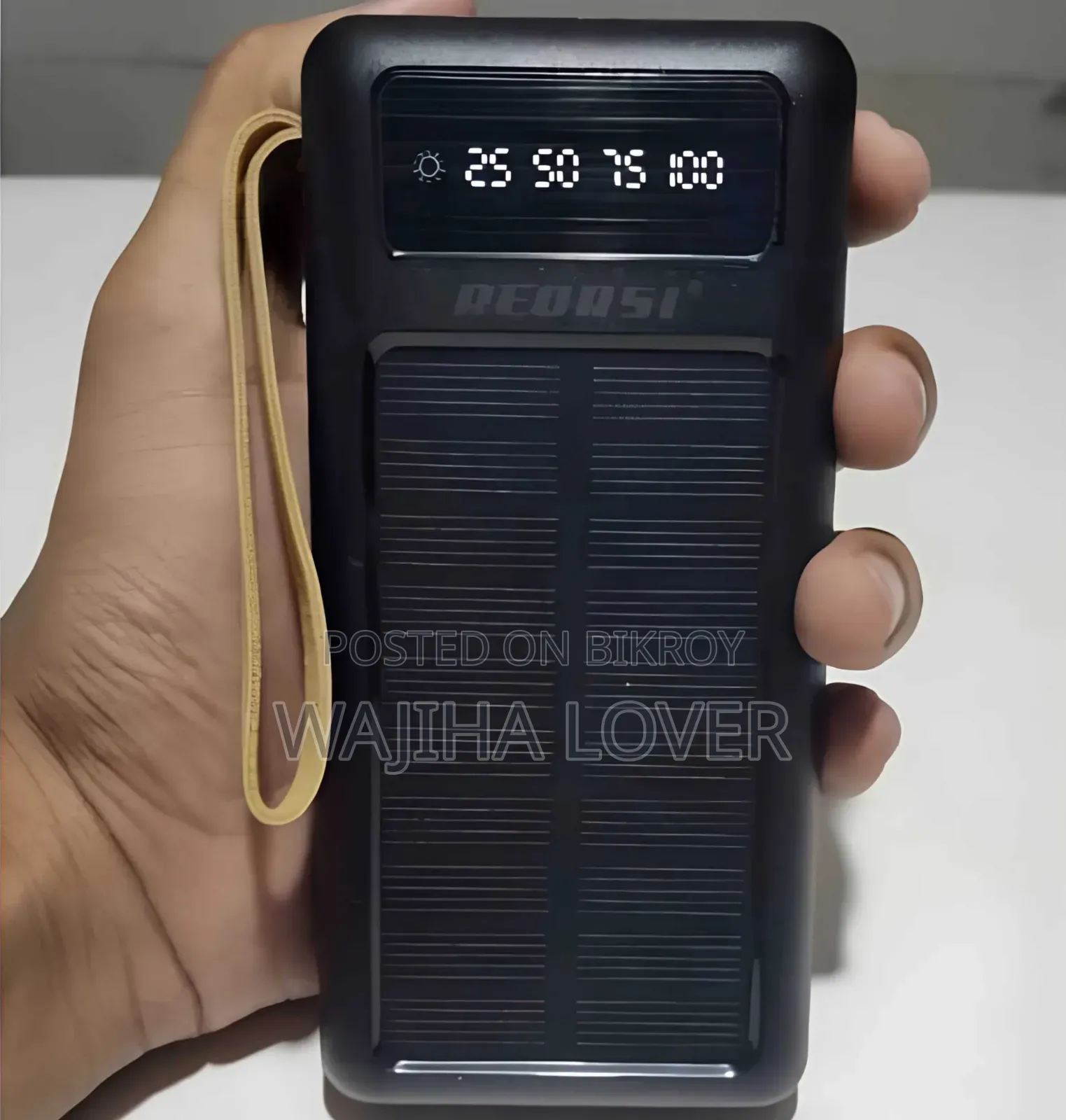 REORSI Solar Power Bank 10000mAh Fast Charging Portable Charger