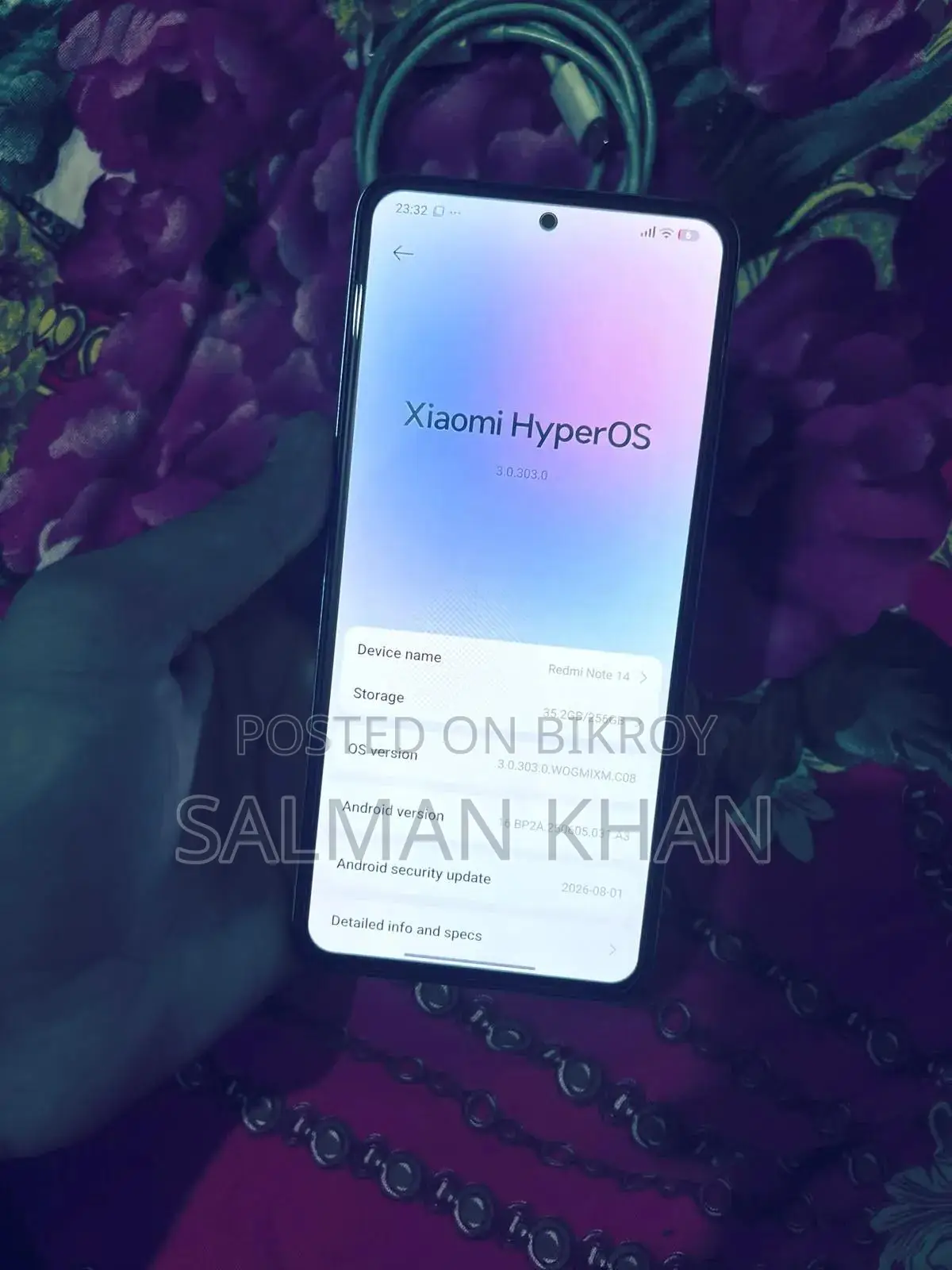 জিয়াওমি রেডমি নোট ১৪ ৪জি ২৫৬ জিবি ব্লু