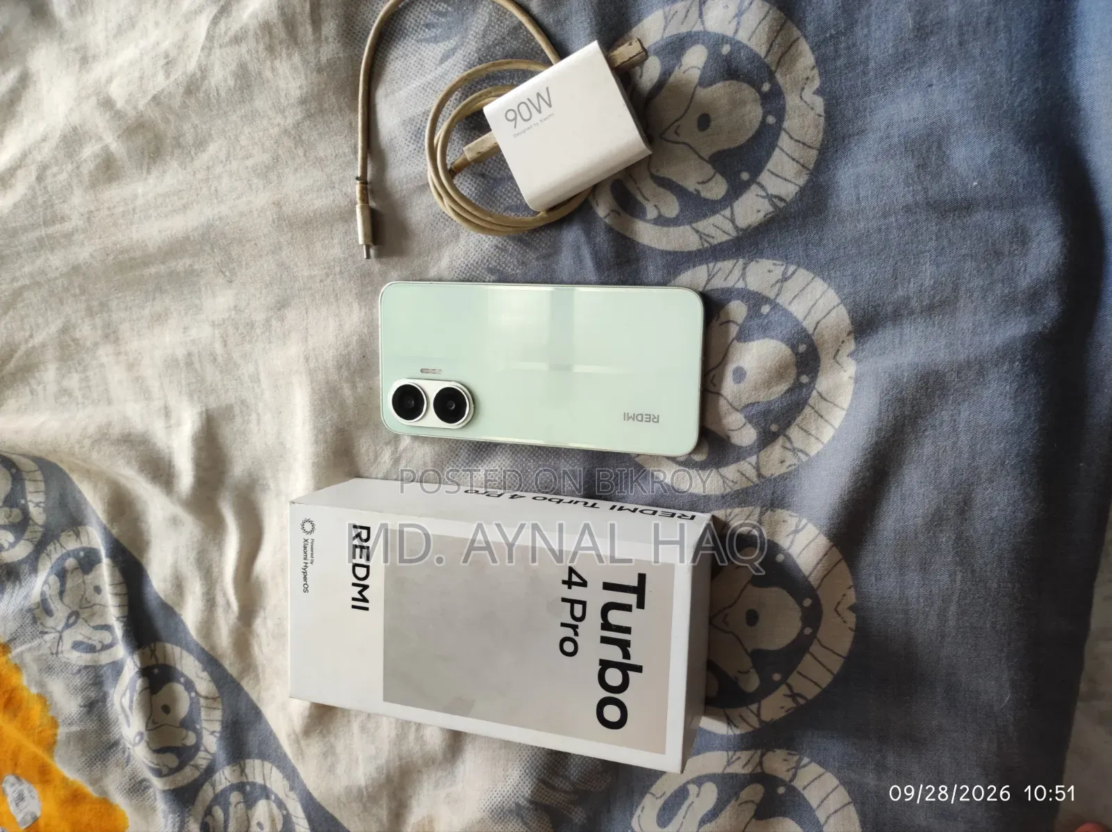 শাওমি রেডমি টার্বো ৪ প্রো ২৫৬ জিবি গ্রাফাইট