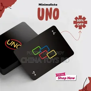 UNO Minimalist Color Matching Card Game – Clean Design Party Game
