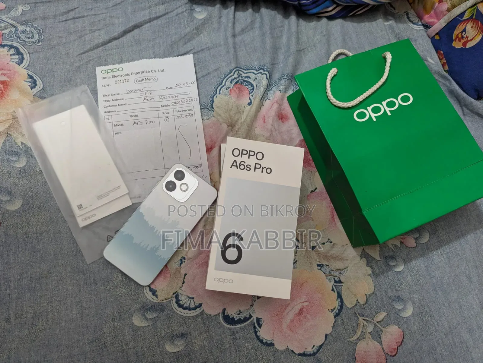 New Oppo A6s Pro 256 GB Blue