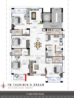 4 Bedroom Apartment in TM Tazrimin's Dream, Jolshiri Abashon for sale