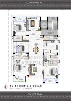 4 Bedroom Apartment in TM Tazrimin's Dream, Jolshiri Abashon for sale