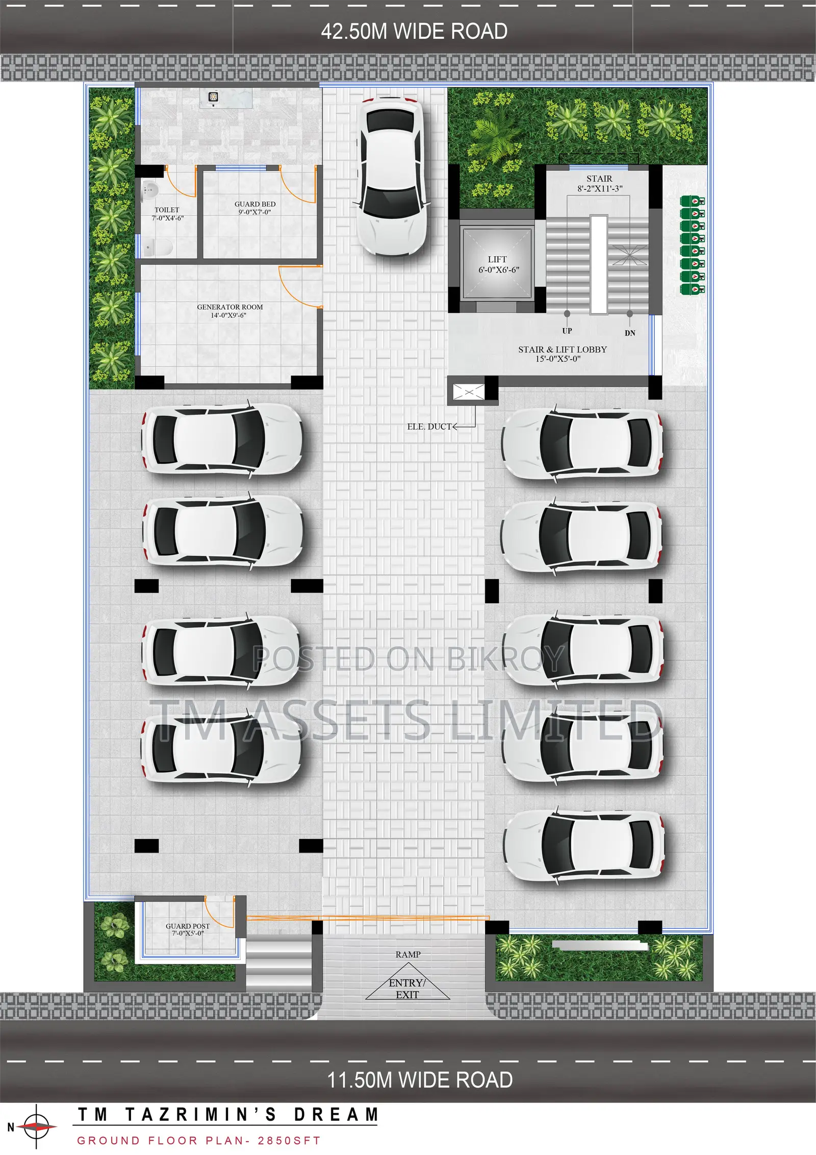 4 Bedroom Apartment in TM Tazrimin's Dream, Jolshiri Abashon for sale