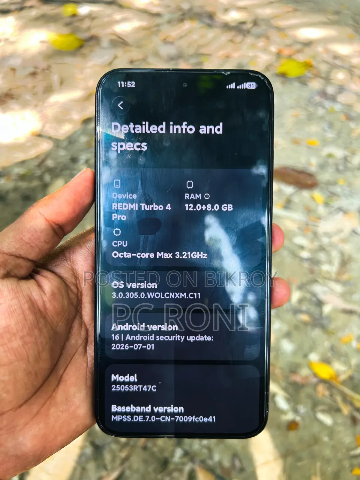 Xiaomi Redmi Turbo 4 Pro 256 GB Black