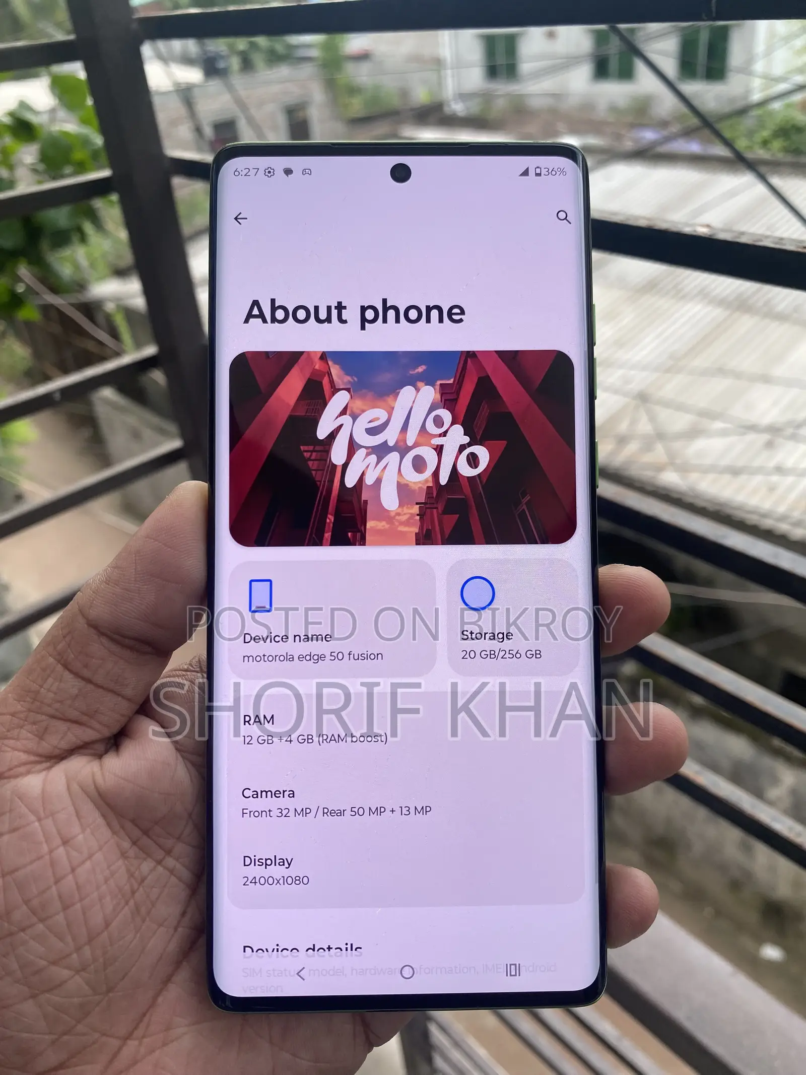 Motorola Edge 50 Fusion 256 GB Green
