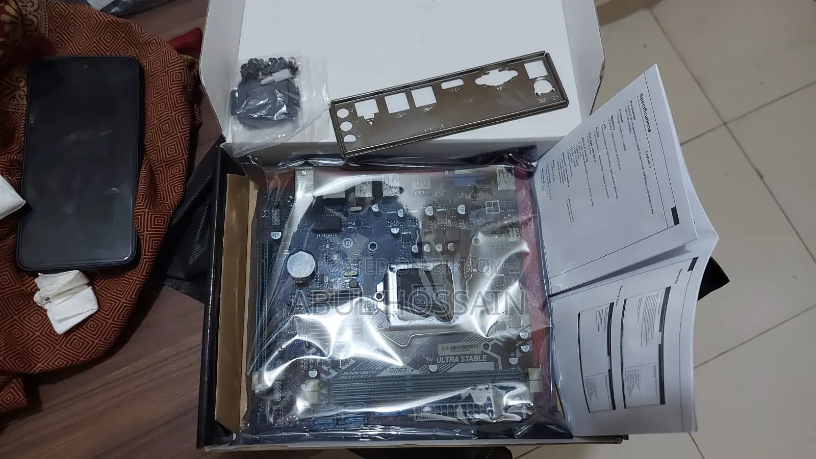 জিগাটেল এইচ ৬১ মাদারবোর্ড ডিডিআর ৩ ৩য় জেনারেশন প্রসেসর সাপোর্ট