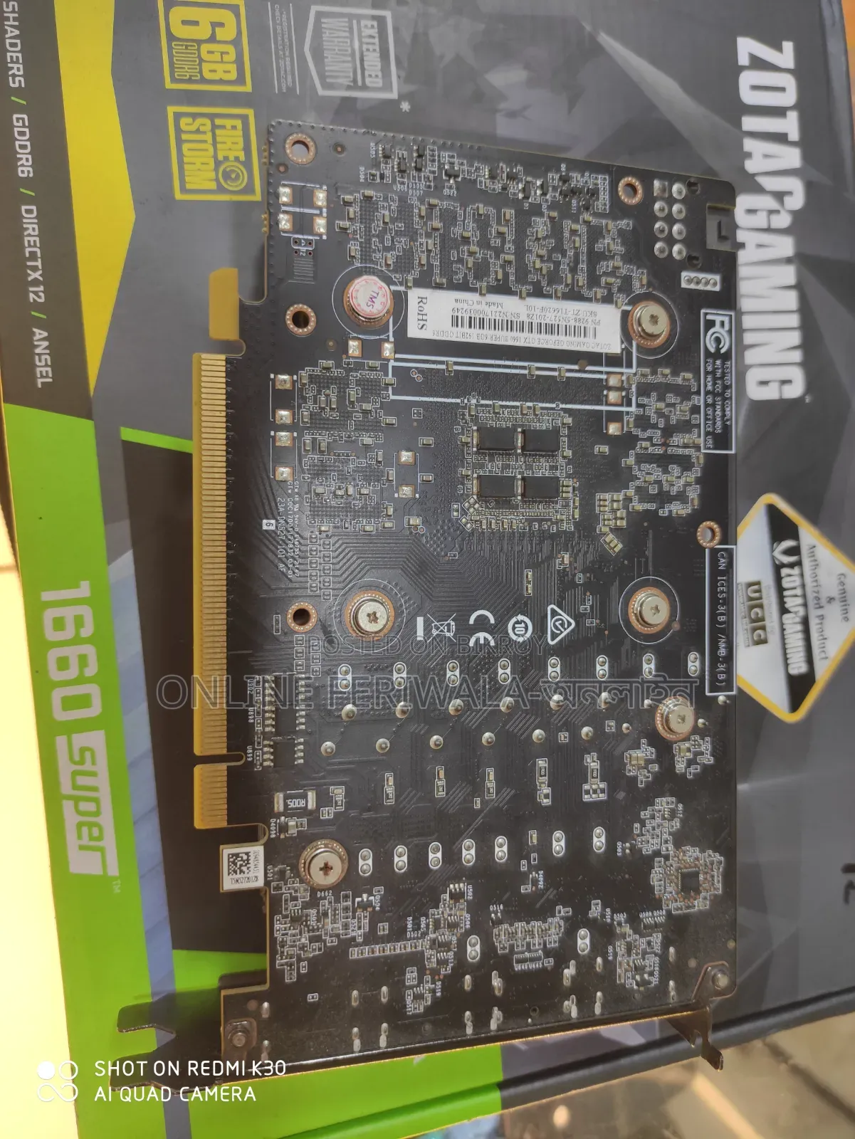 Zotac 1660 Super With Box