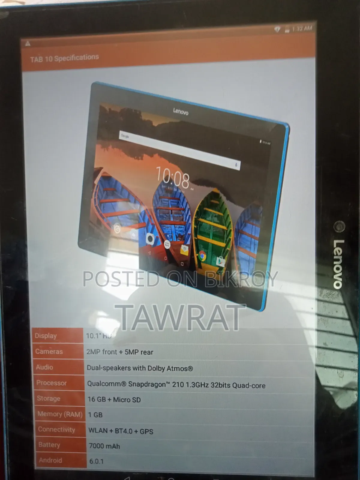 Lenovo Tab 16 GB Black