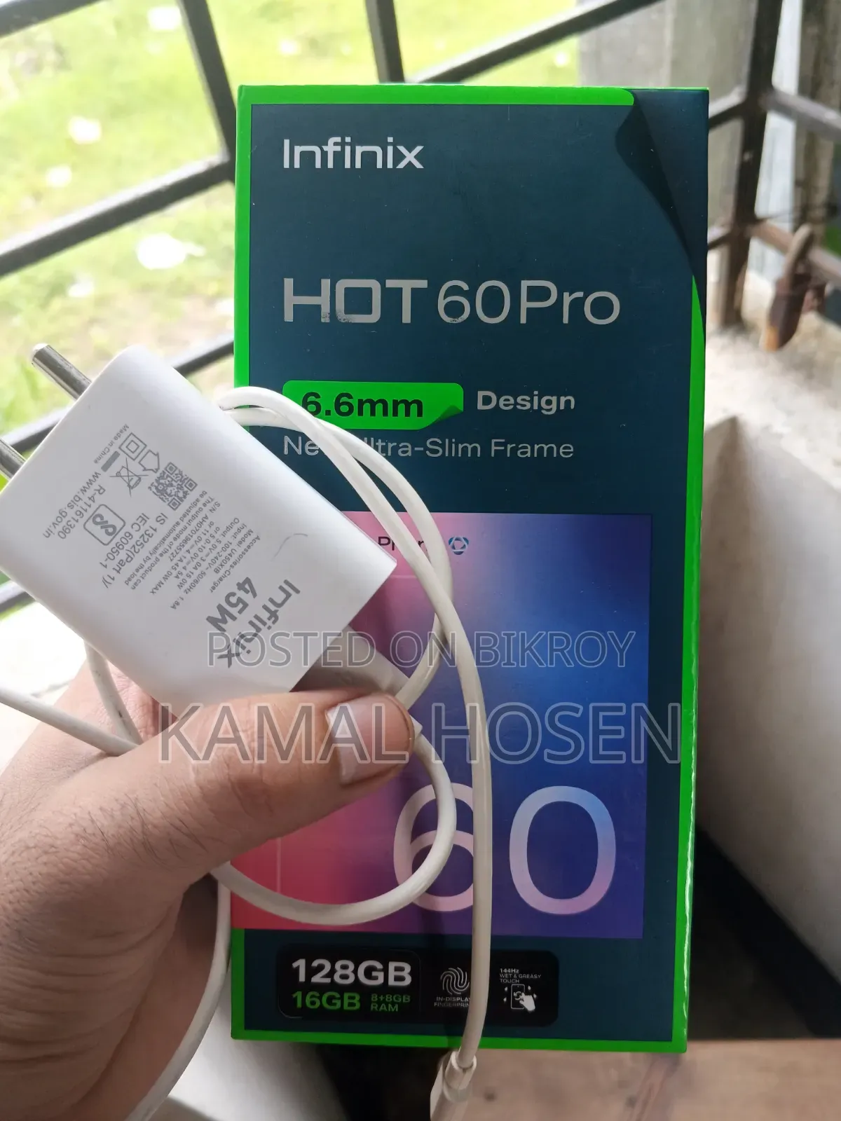 ইনফিনিক্স হট ৬০ প্রো ১২৮ জিবি ব্ল্যাক
