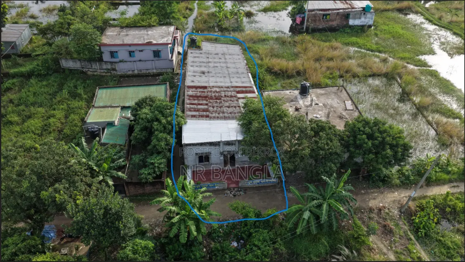 Completely ready tin-shed building to be sold on an urgent basis.
