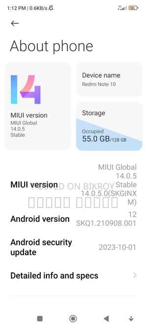 Xiaomi Redmi Note 10 128 GB Bronze