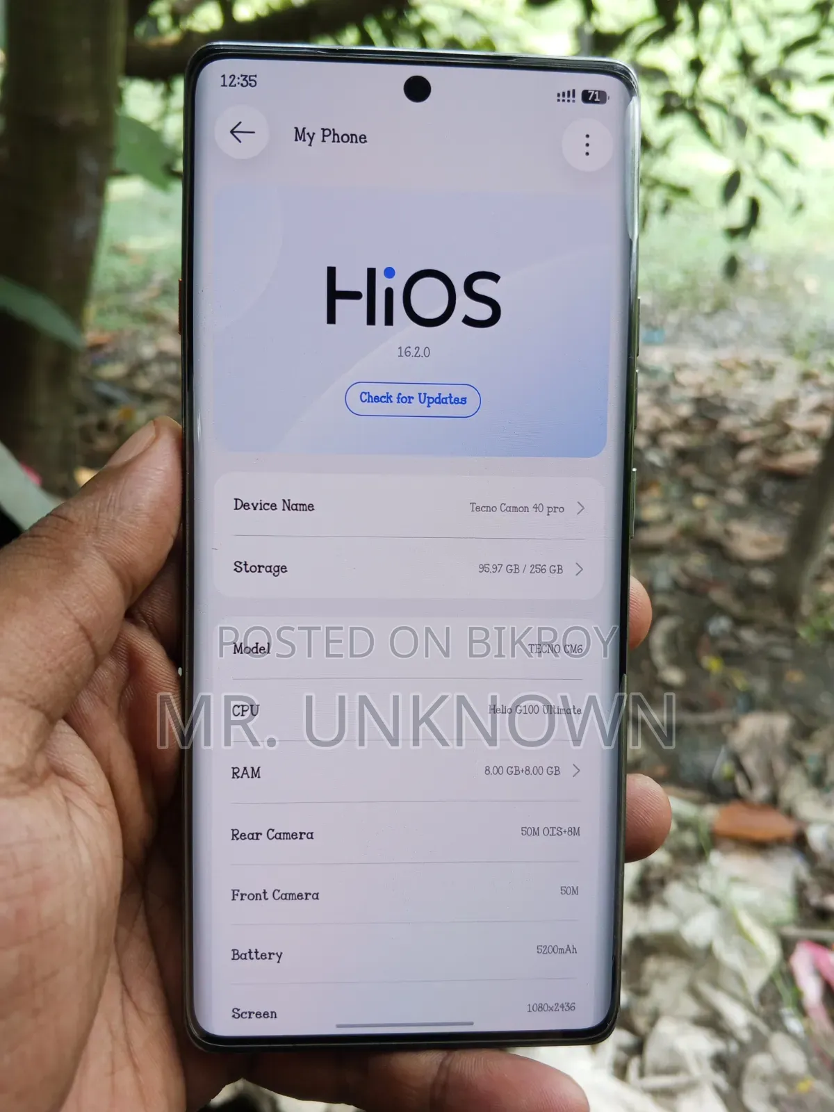 Tecno Camon 40 Pro 4G 256 GB Green