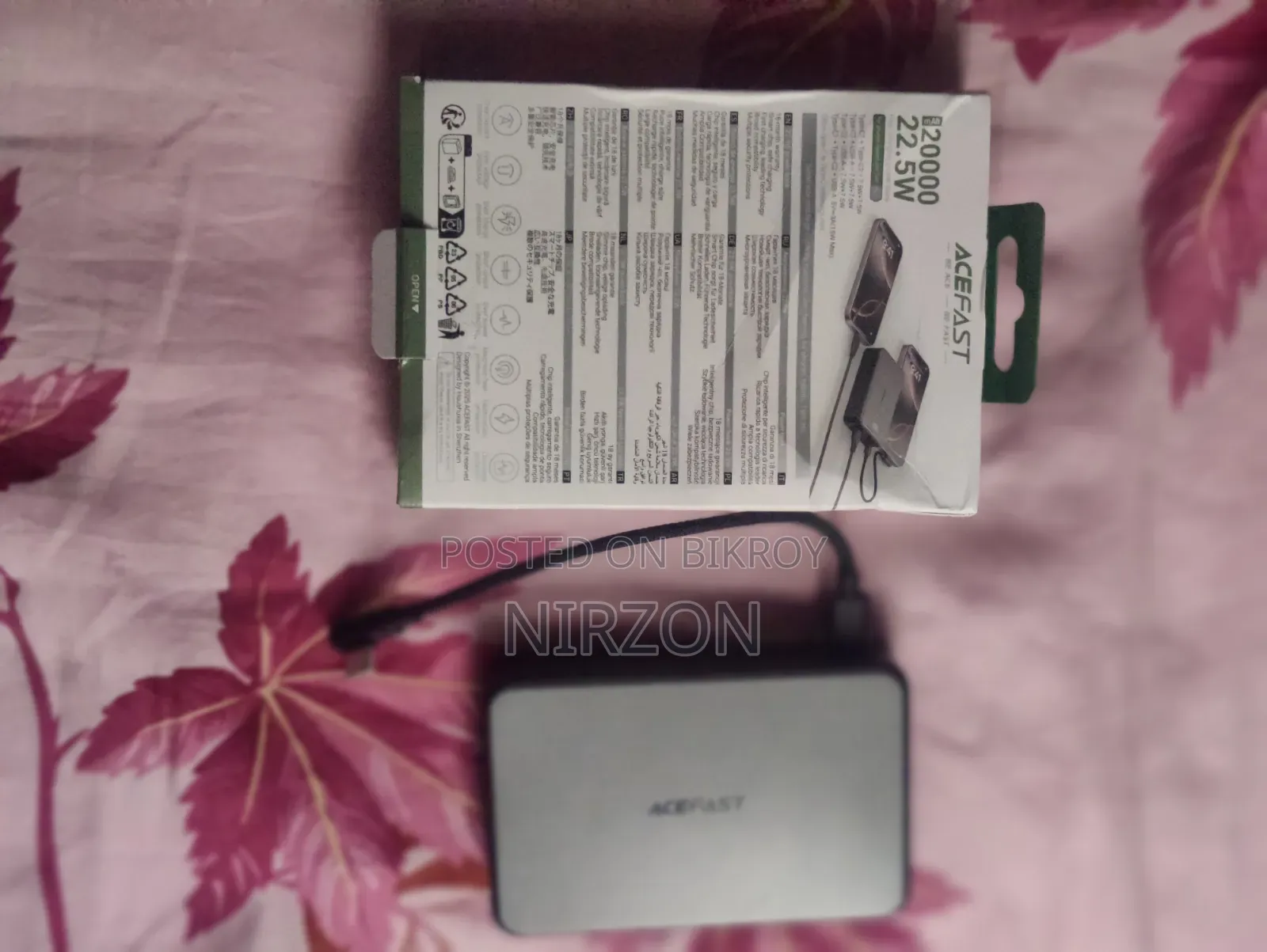 20000 mAh 22.5W Acefast M29 পাওয়ারব্যাংক