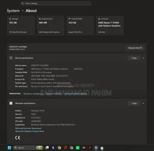 Desktop Computer Gigabyte 16GB AMD Ryzen 7 SSD 1TB