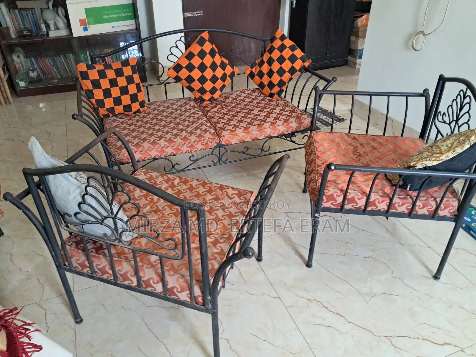 খুবই কম দামে লোহার সোফা সেট