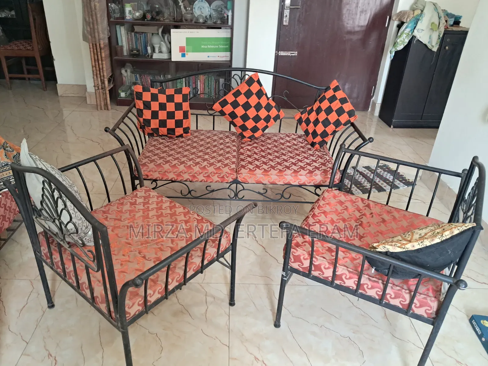 খুবই কম দামে লোহার সোফা সেট