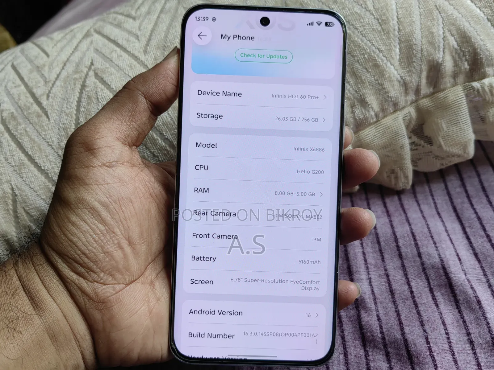 Infinix Hot 60 Pro+ 256 GB Bronze