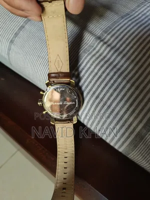 Fossil Rhett Chronograph Blue Dial Brown Leather Watch (BQ2099)