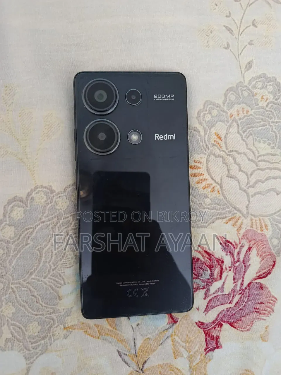 শাওমি রেডমি নোট ১৩ প্রো ২৫৬ জিবি ব্ল্যাক