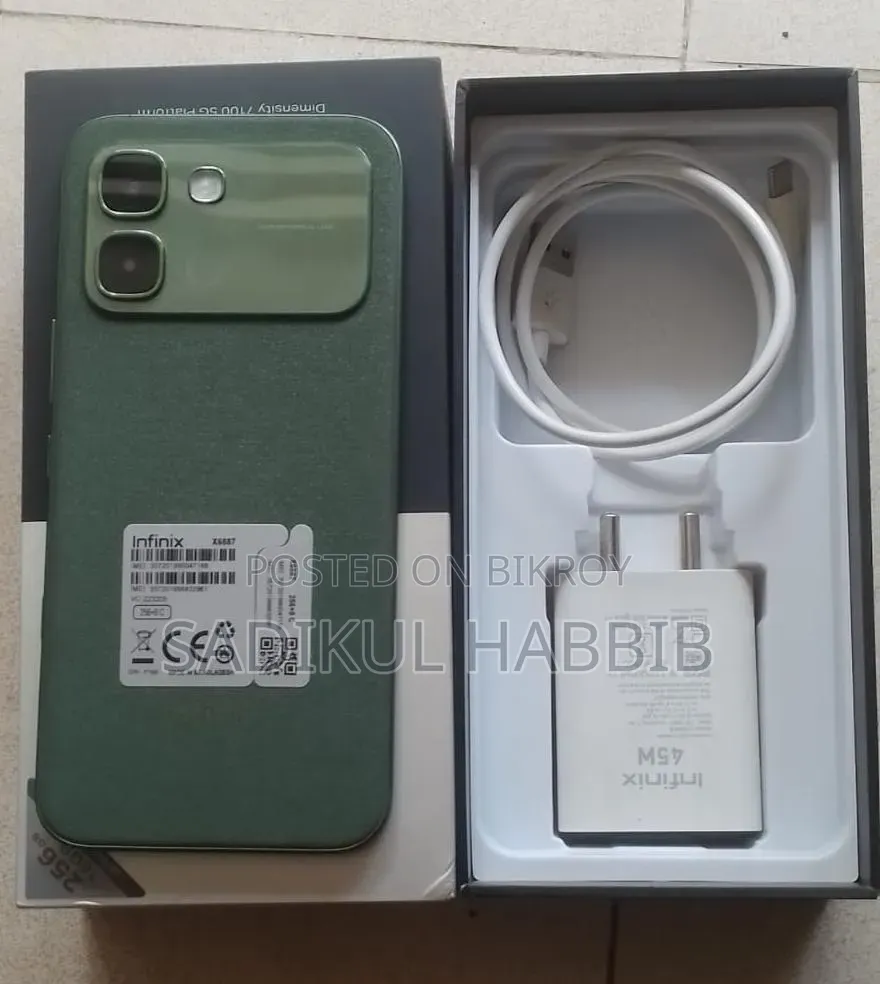 নতুন ইনফিনিক্স নোট এজ ২৫৬ জিবি সবুজ