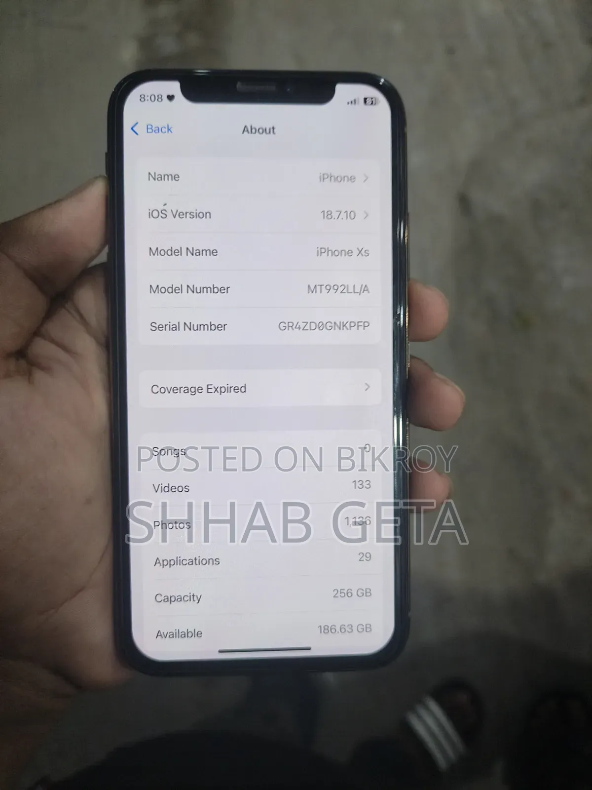 Apple iPhone XS 256 GB Rose Gold