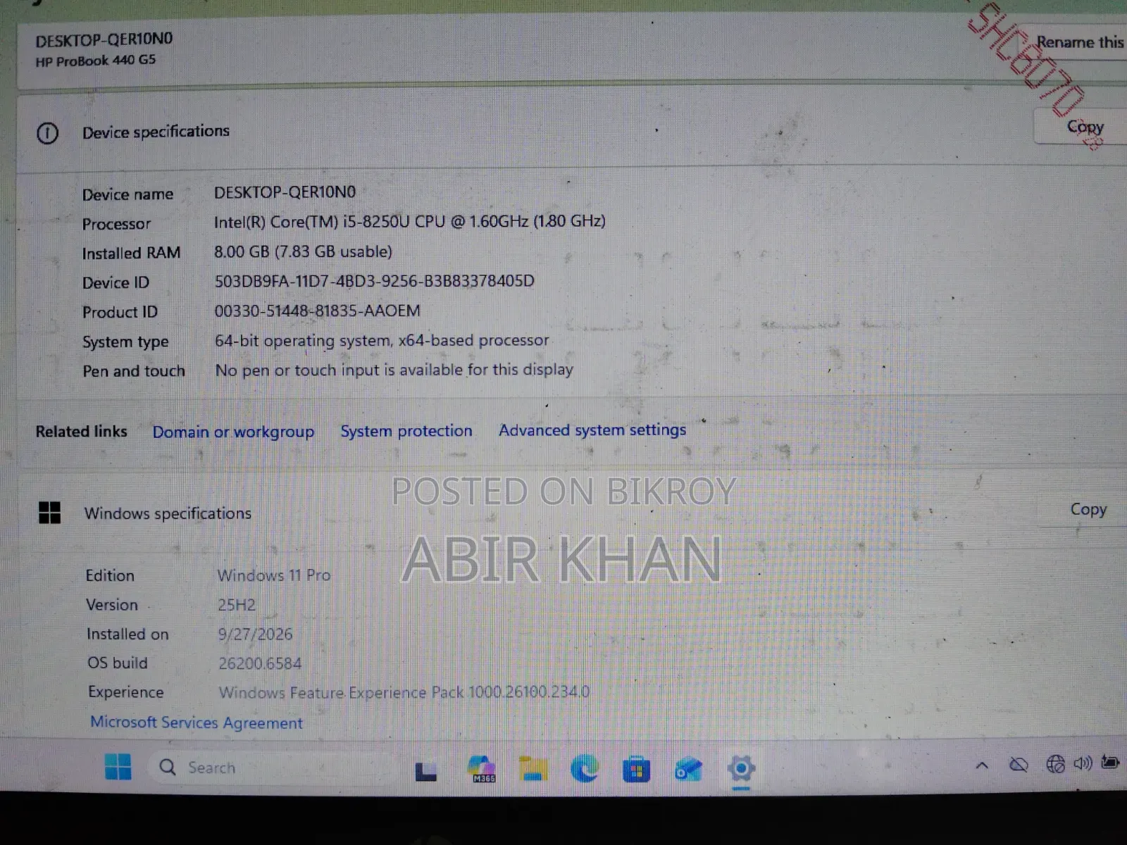 Laptop HP EliteBook 840 G8 8GB Intel Core i5 HDD 1T