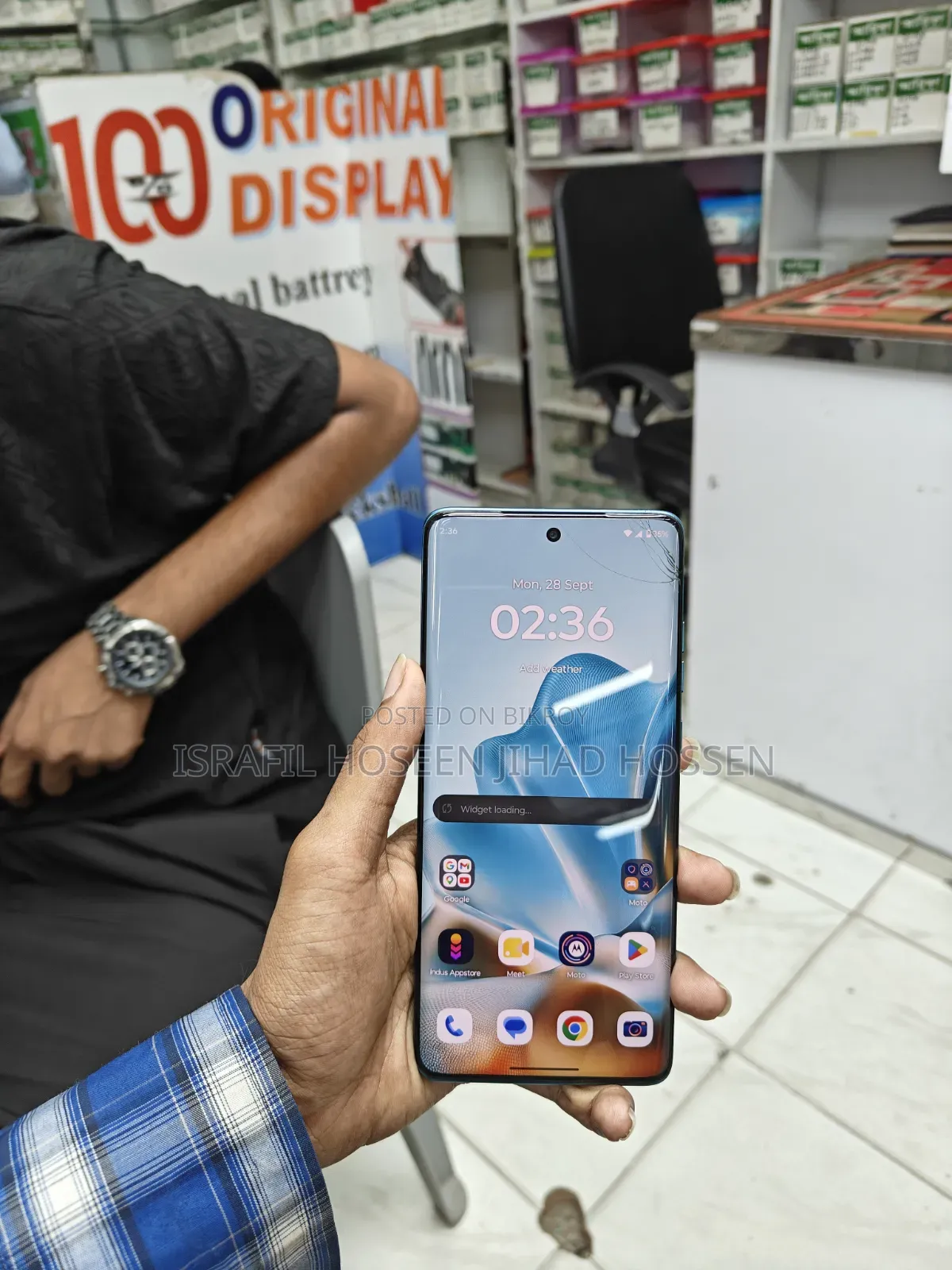 মোটোরোলা এজ ৬০ ফিউশন ২৫৬ জিবি নীল