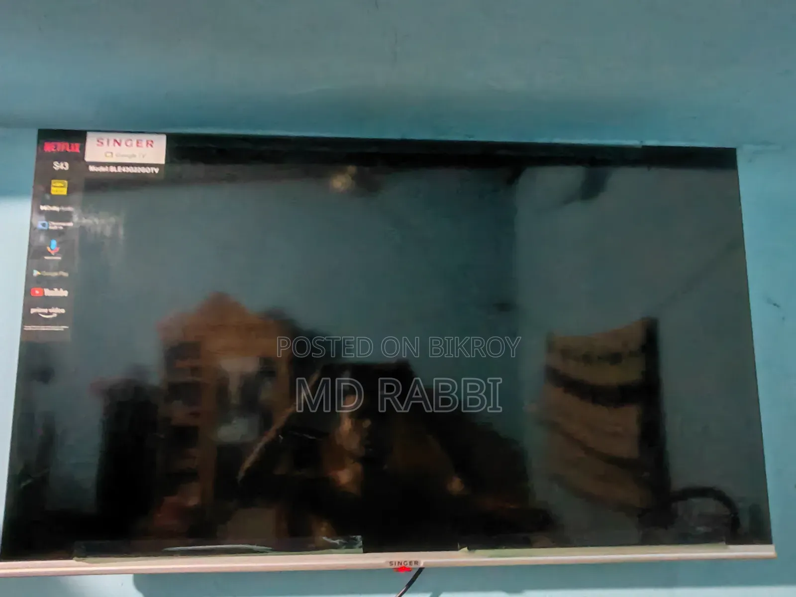 TV will be sold on an urgent basis. The TV is being sold for personal needs.