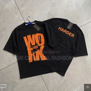 Black Drop Shoulder T-Shirt