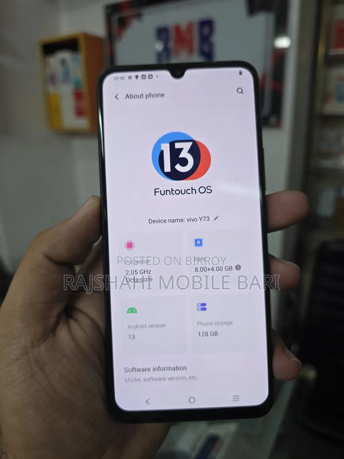 Vivo Y73 64 GB Blue
